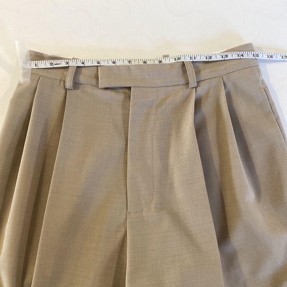 Wool Suit Collarless Jacket Tailored Trousers - Picture 16 of 16